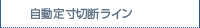 自動定寸切断ライン